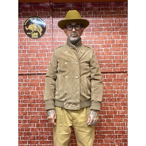 70's A & F Originals N.Y. suede leather bomber jacket size medium made in U.S.A. - Picture 5 of 10